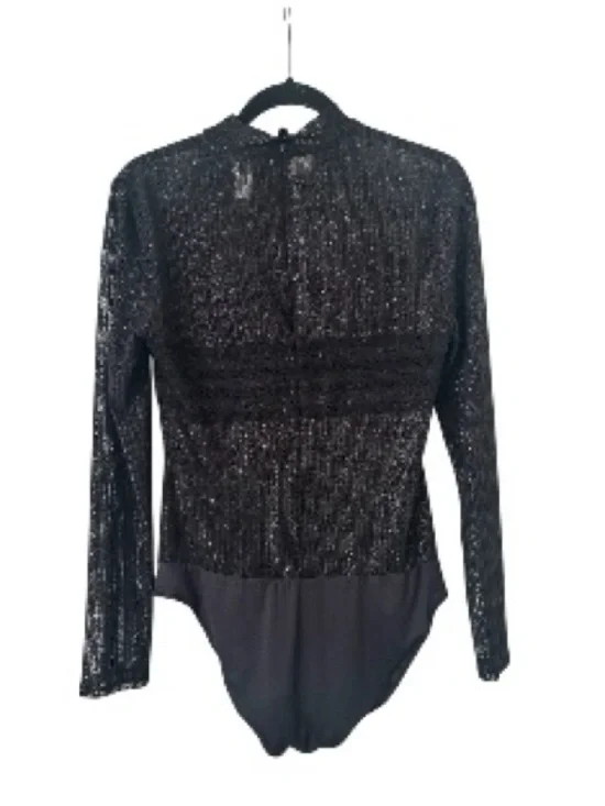 BCBGMaxAzria High Neck Sheer Bodysuit - Picture 3 of 4